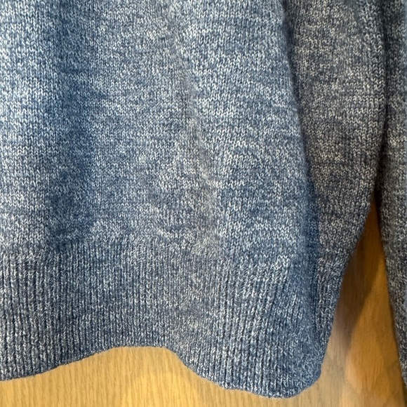 johnnie-O Wool/Cotton Pullover Henley Rolled Neck Sweater / Large - Picture 2 of 9